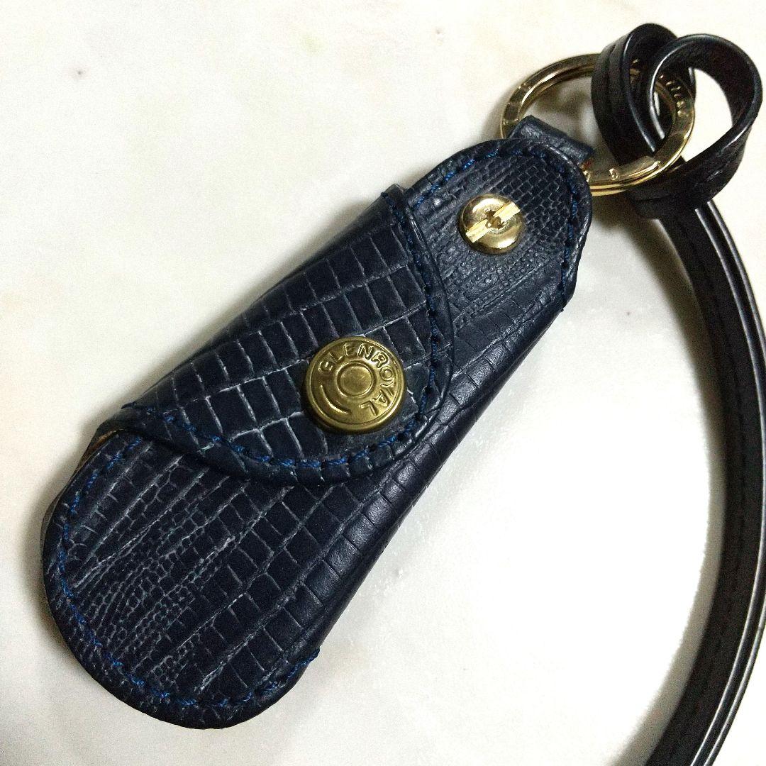 美品 GLEN グレンロイヤル 靴べら シューホーン 型押し レア