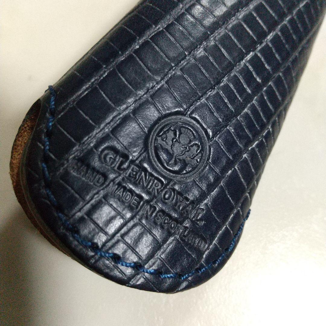 美品 GLEN グレンロイヤル 靴べら シューホーン 型押し レア