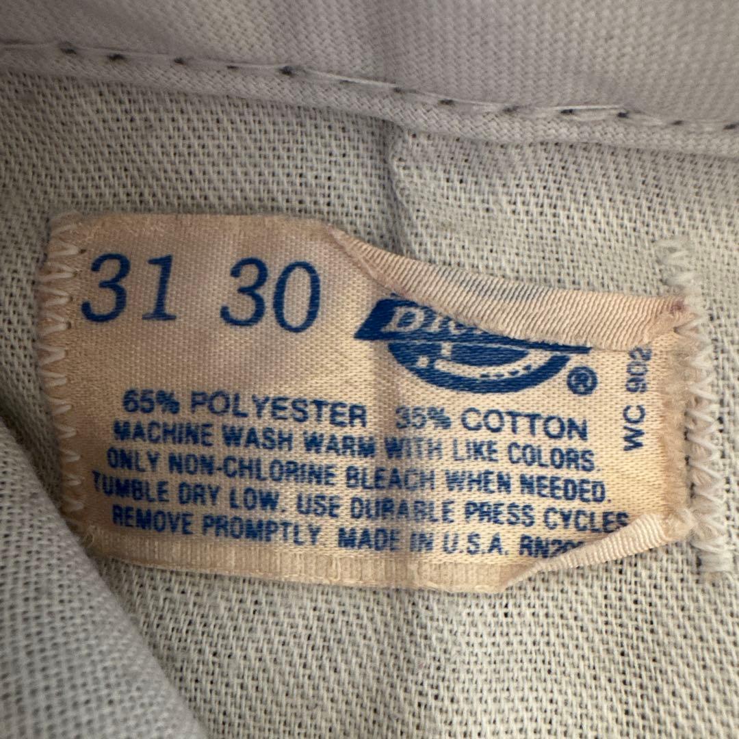 80s USA製　ディッキーズ　874 チビタグ　黒　ブラック　w31