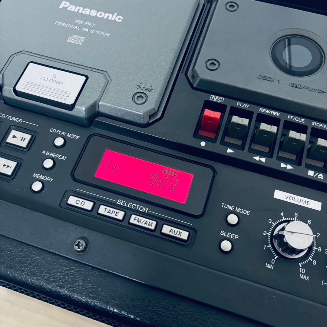 美品　PANASONIC パナソニック RX-PA7 CDラジカセ