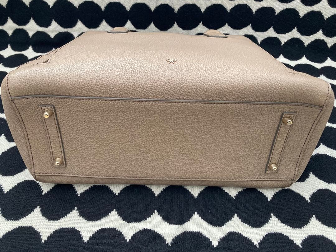 アニヤハインドマーチ maxi zip top handle バッグ　グレージュ