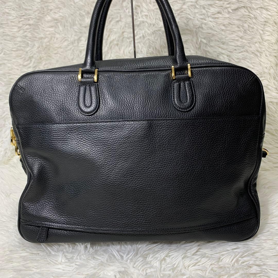 美品 CIMABUE ビジネスバッグ ショルダーストラップ 大容量 金金具