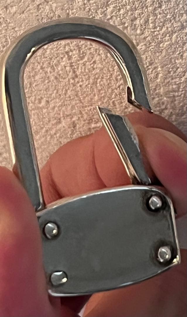 極上品 ティファニー キーリング カラビナ 南京錠 パドロック シルバー925