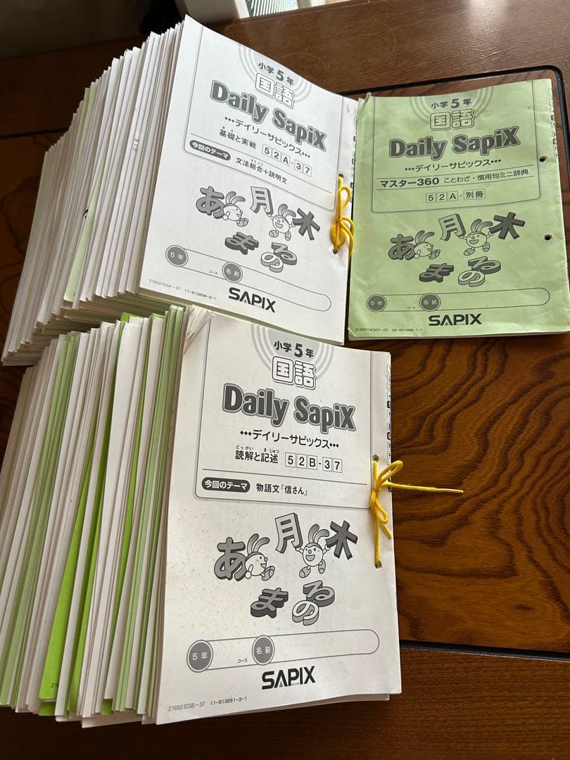 サピックス SAPIX 小学5年 国語 デイリー春期夏期冬期フルセッ2016年