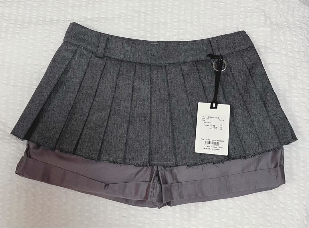 JOSEMOON PLEATS MINI SKIRT/プリーツミニスカート 36