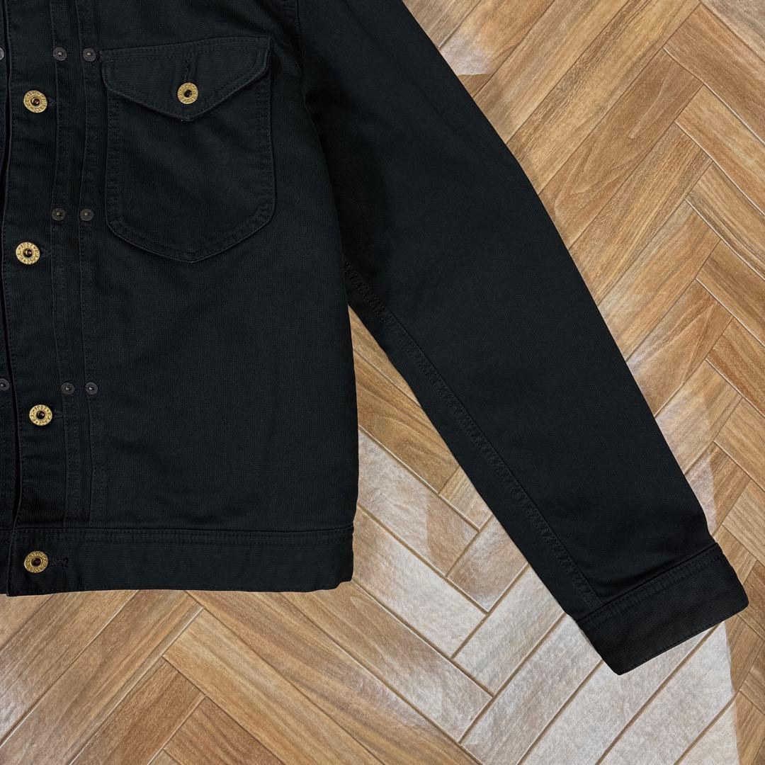 ポロジーンズカンパニー 111mjモデル ブラック コットンピケ トラッカー 黒