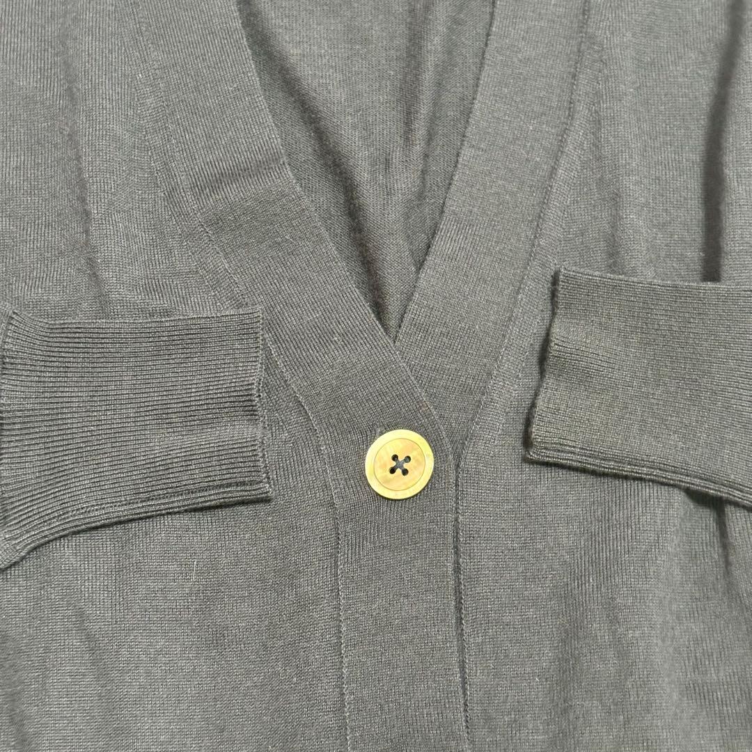 極美品　enfold カーディガン　ネイビー　ウール　38 enfold