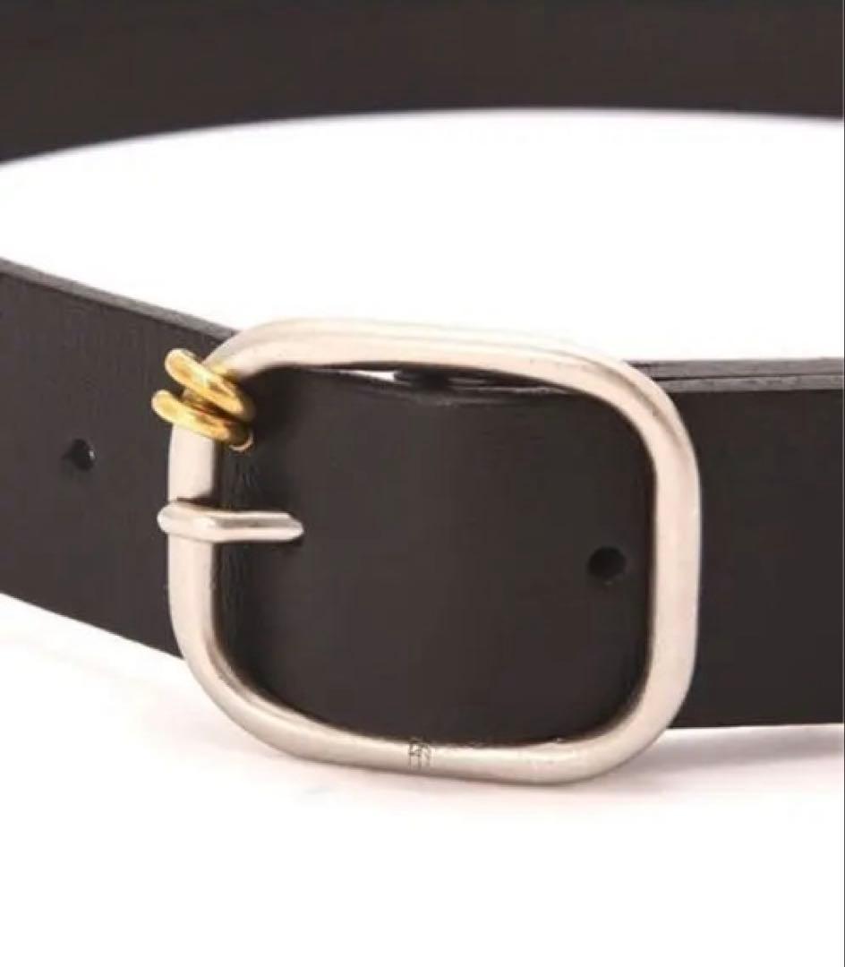 ETRE TOKYO ブラスリングバックルセンターステッチベルト