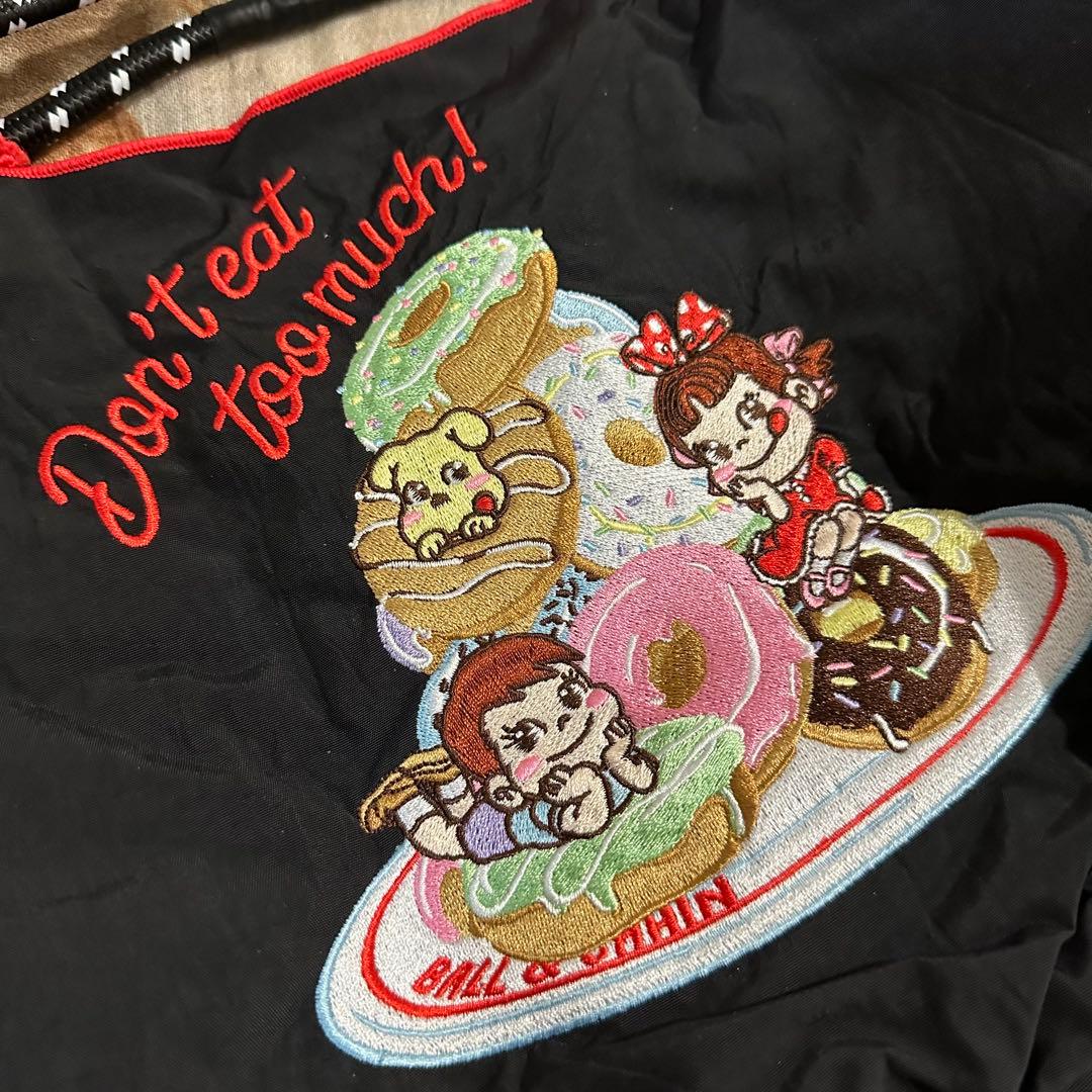 【限定】ボールアンドチェーン 不二家ペコちゃん コラボバッグMSブラック