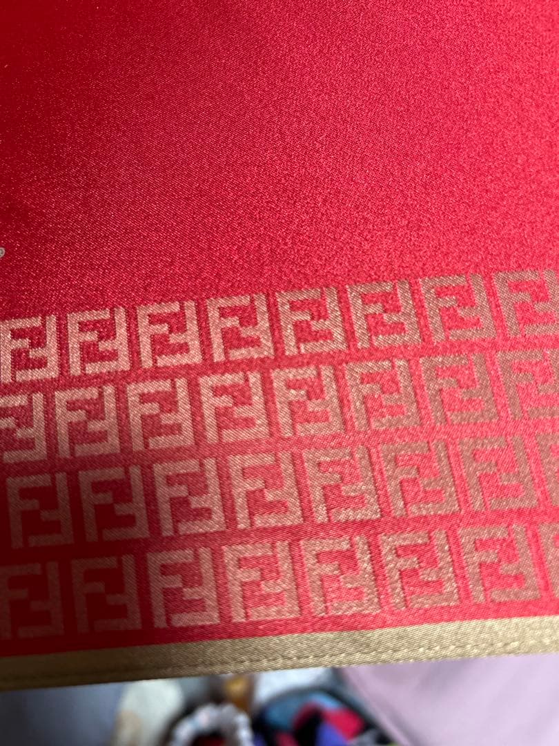 ⭐️新品未使用FENDI ロゴ入り レッド 長傘