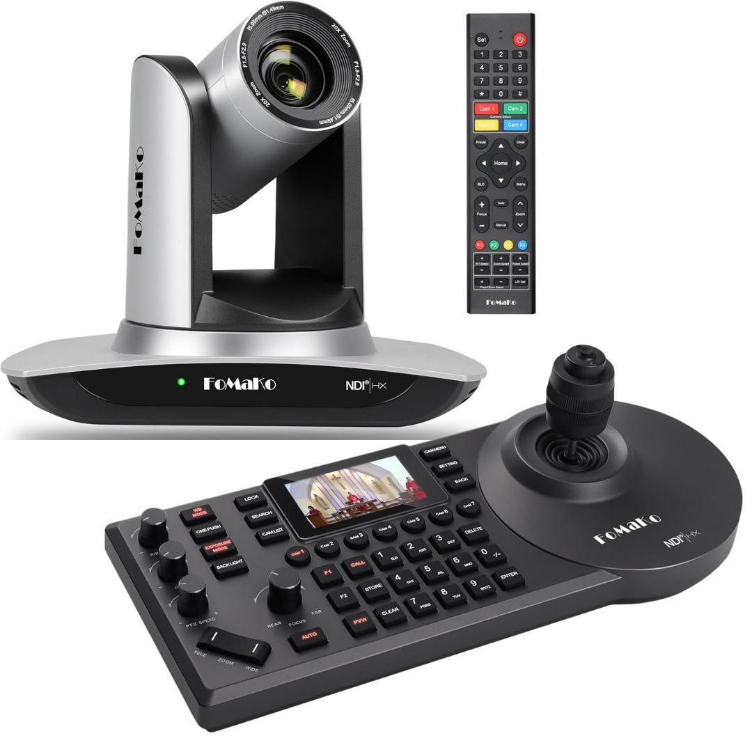 2台セット FoMaKo PTZカメラ＆コントローラー NDI