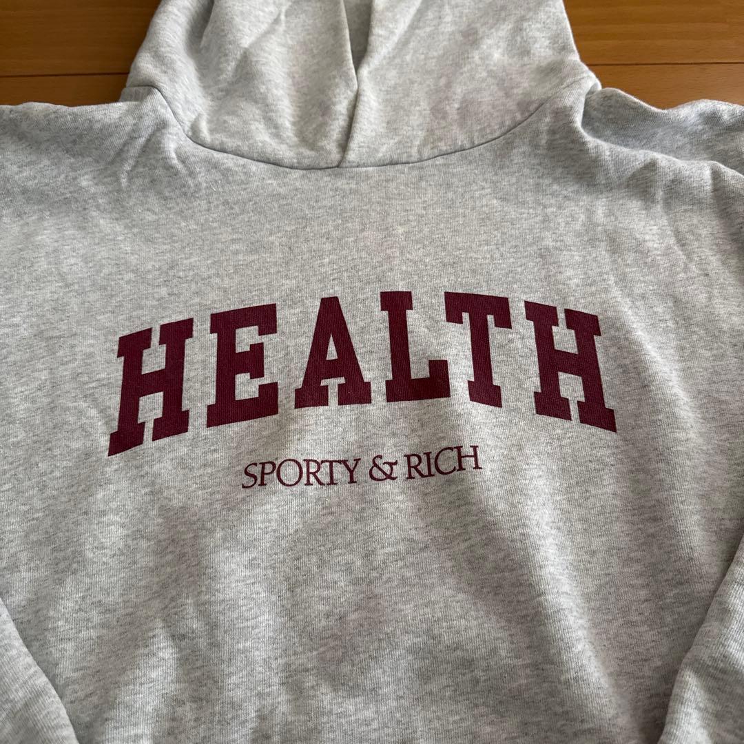 sporty & rich HEALTH パーカー Sサイズ グレー