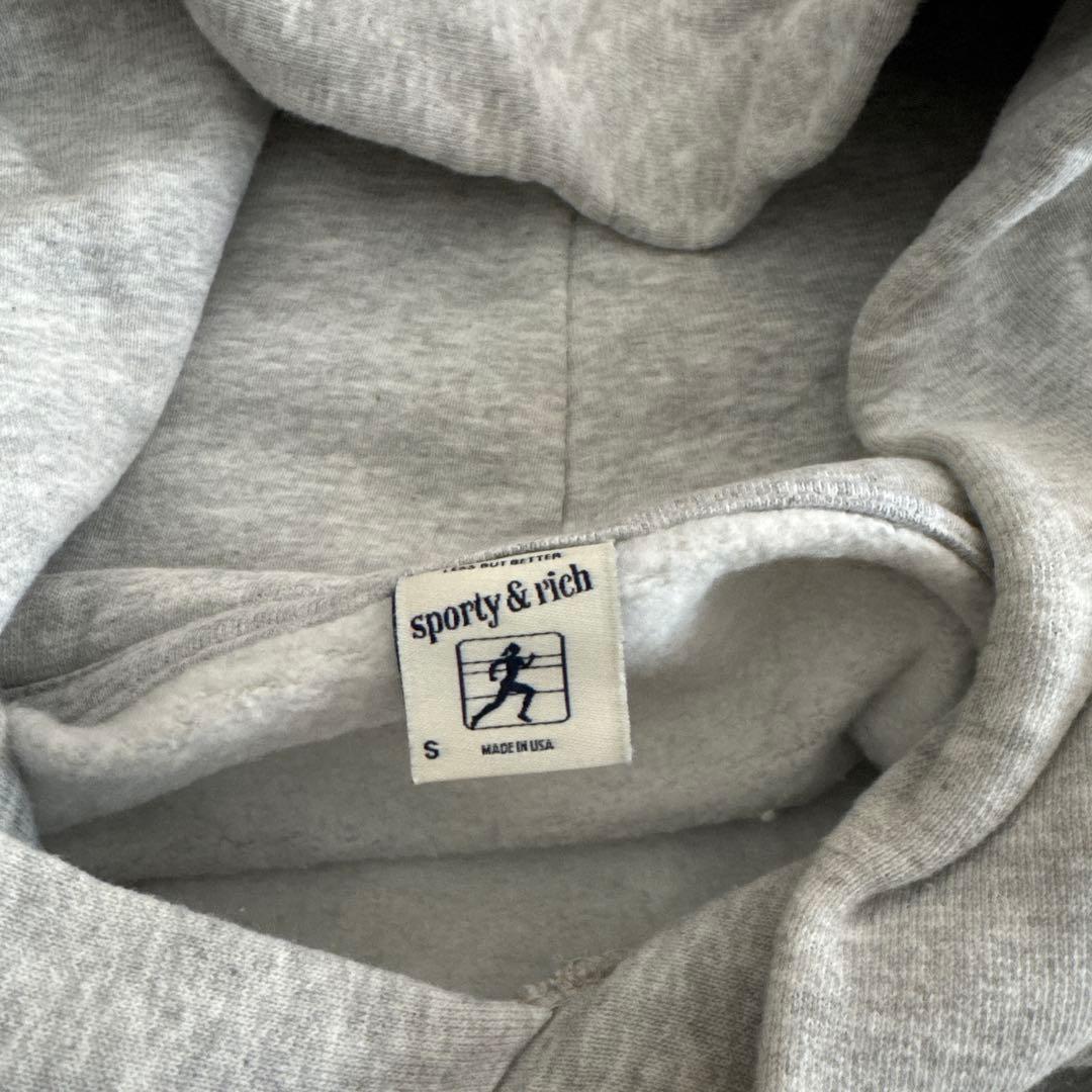sporty & rich HEALTH パーカー Sサイズ グレー