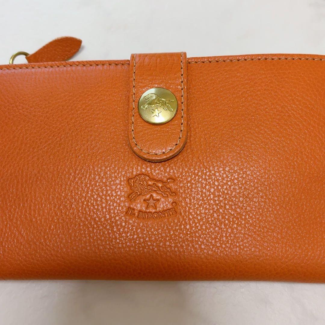 ✨新品✨IL BISONTE L字ファスナー 長財布 ロングウォレット キャメル