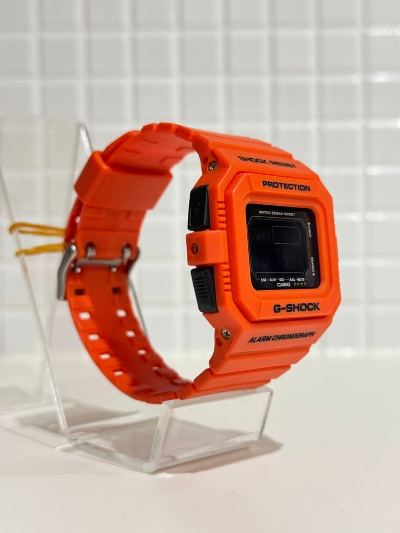 【美品】廃盤 カシオ G-SHOCK DW-D5500MR レスキューオレンジ