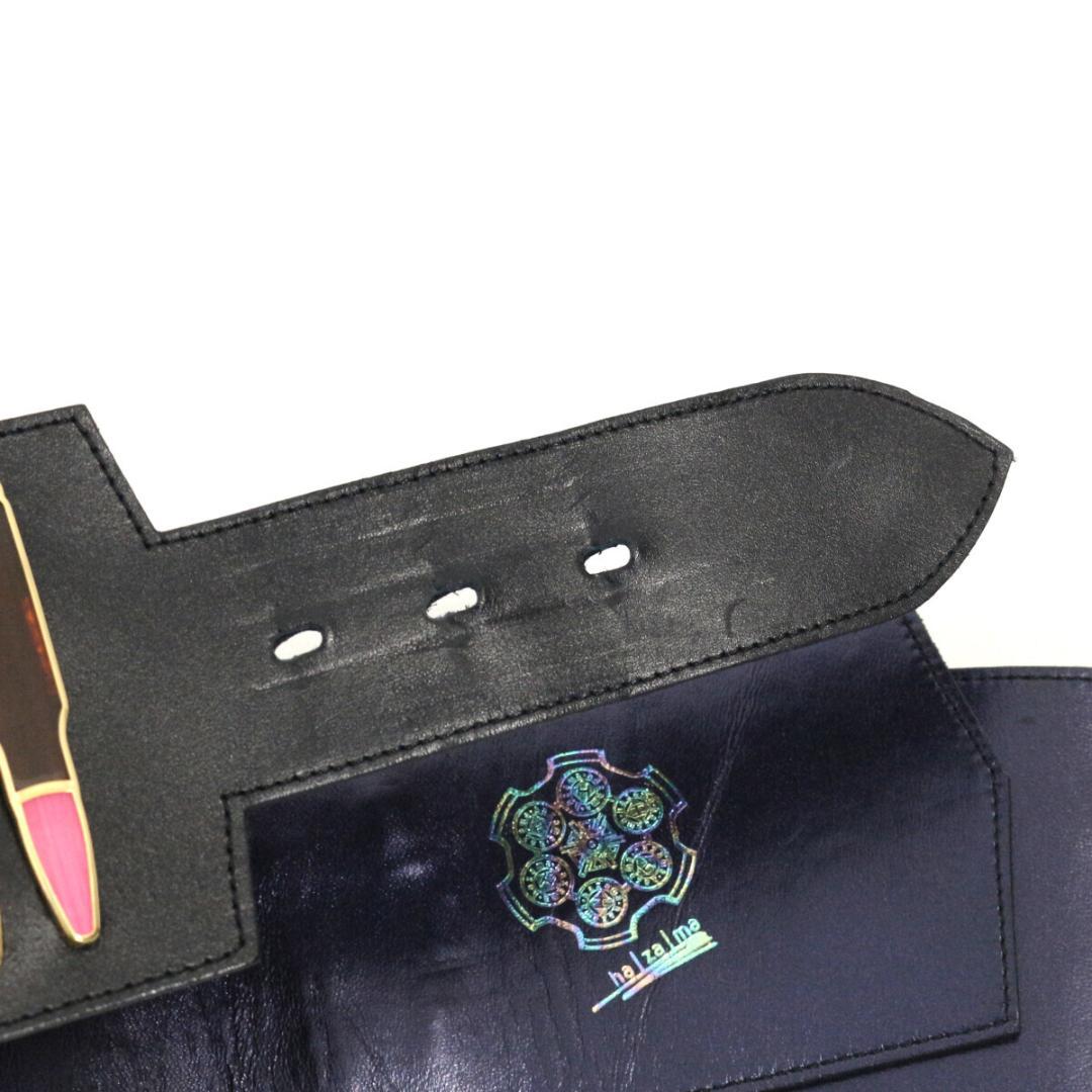 hazama ハザマ 2021PC 弾願奏填のレザーベルト ブラック