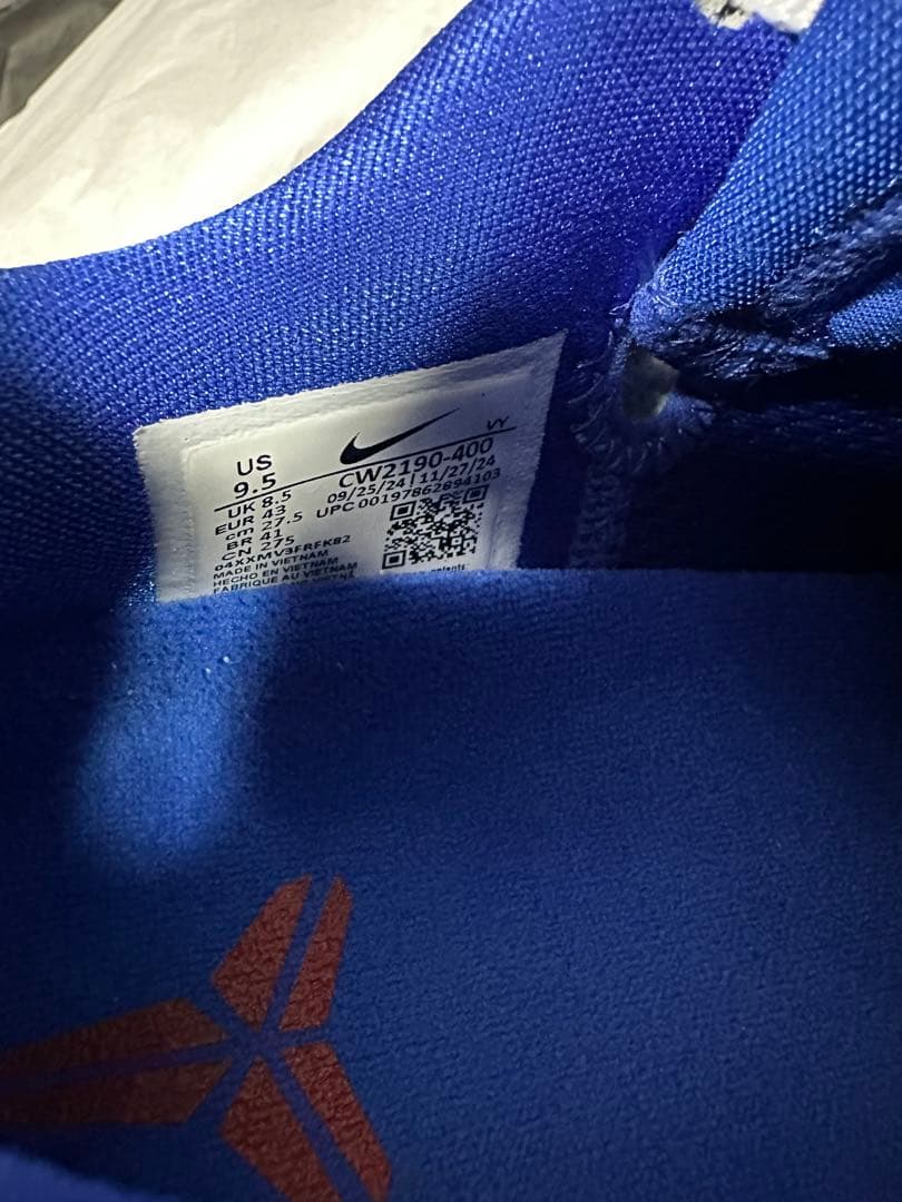 美品 Nike Kobe 6 Protro Dodgers 27.5cm