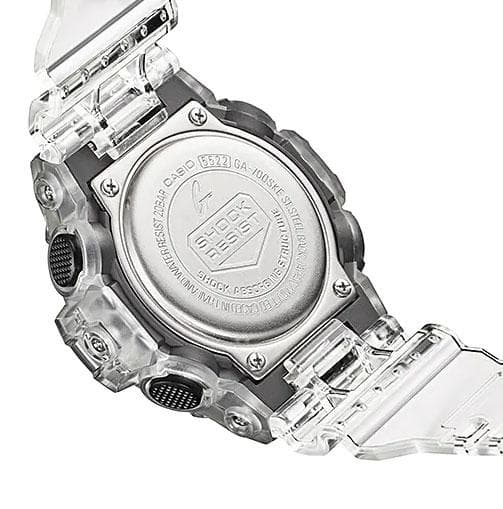 Gショック透明クリアスケルトン腕時計GA-700SKE-7AメンズG-SHOCK