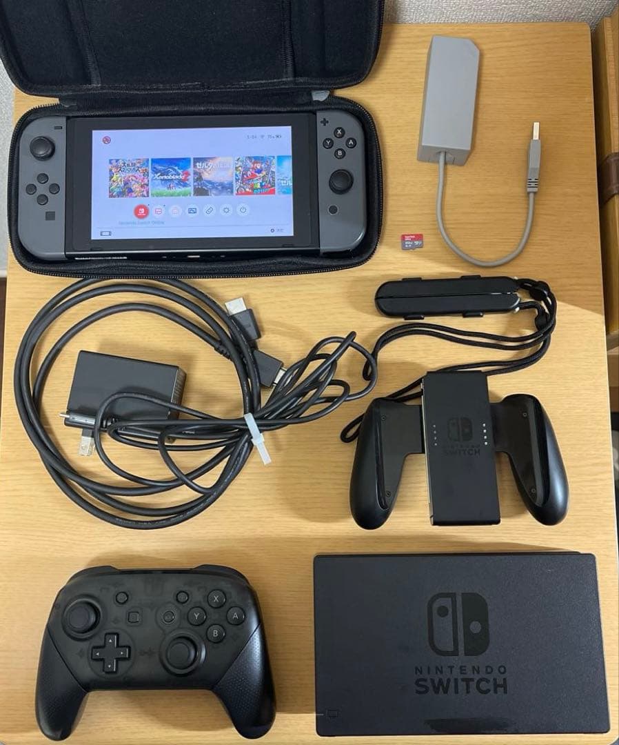 Nintendo Switch 本体と付属品(プロコン、SDカード512GB)