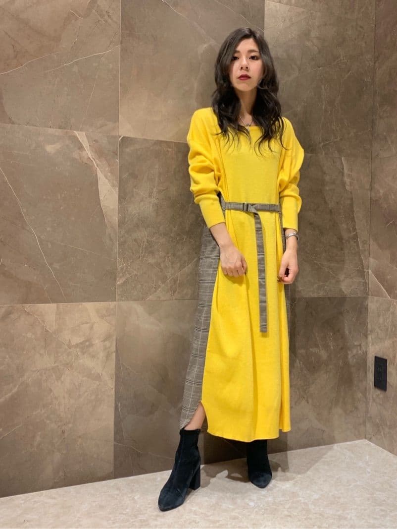 新品✨グレースコンチネンタル✨異素材ニットワンピース