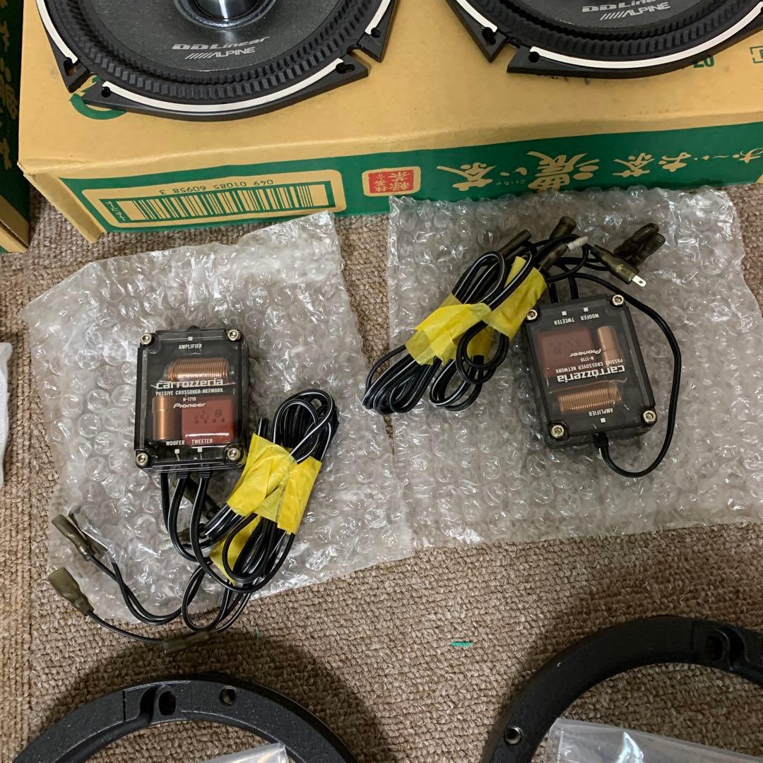 アルパインウーファー４台＋パイオニアツィーター2台（ネットワーク付き）＋バッフル