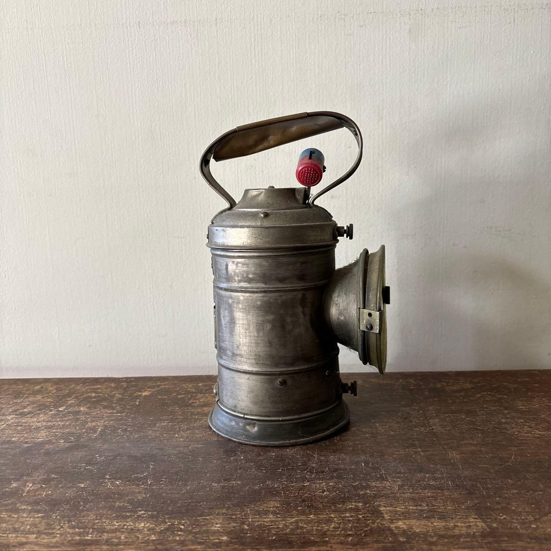 古い合図燈 ランタン(動作不可.欠品アリ.ジャンク品)カンテラ.国鉄.信号燈.