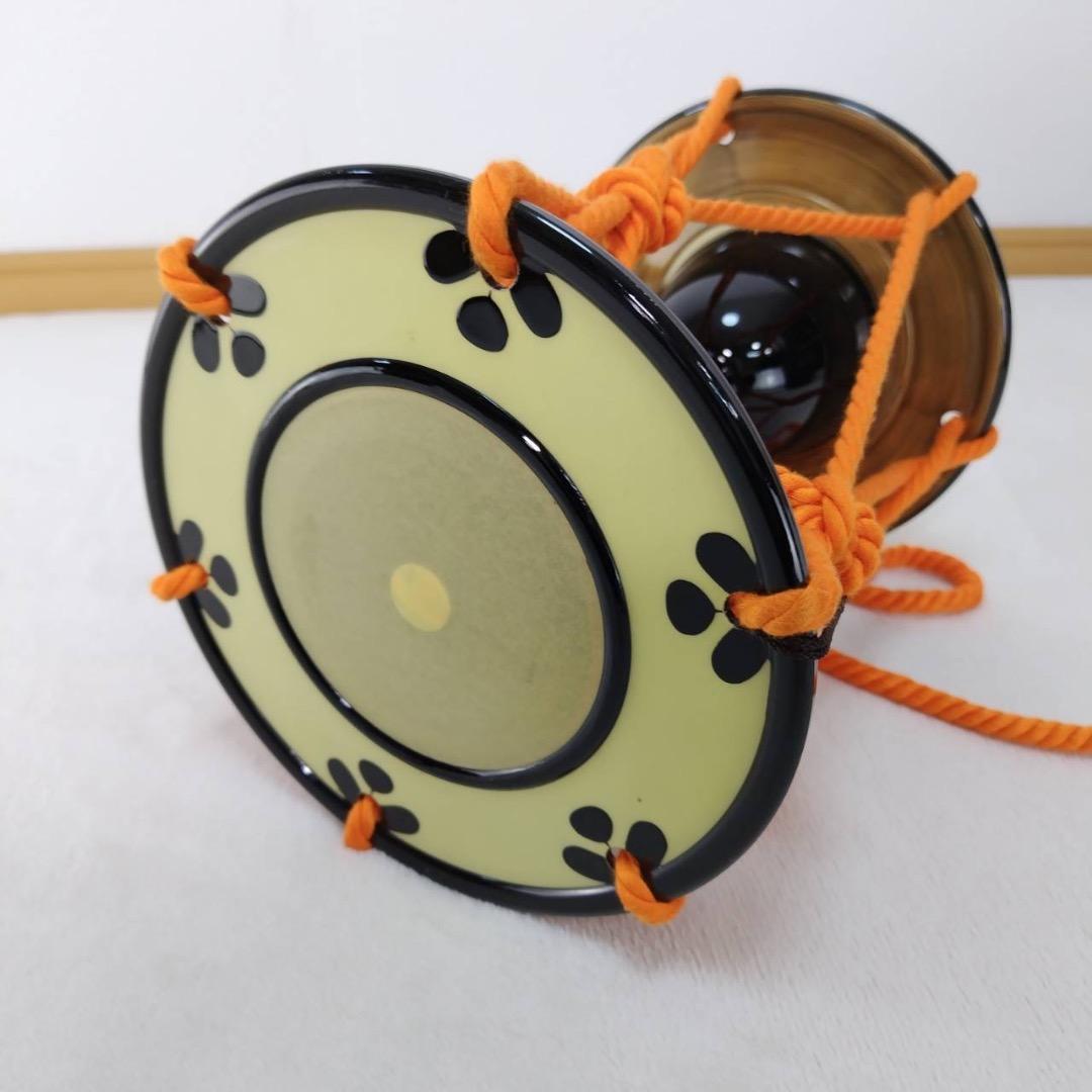 合成皮革製　小鼓　入門セット　和楽器　美品　ケース付き