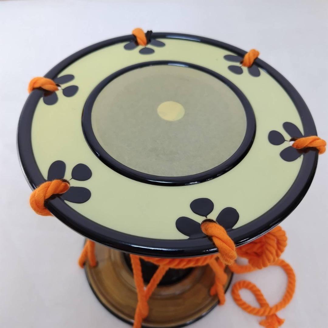 合成皮革製　小鼓　入門セット　和楽器　美品　ケース付き