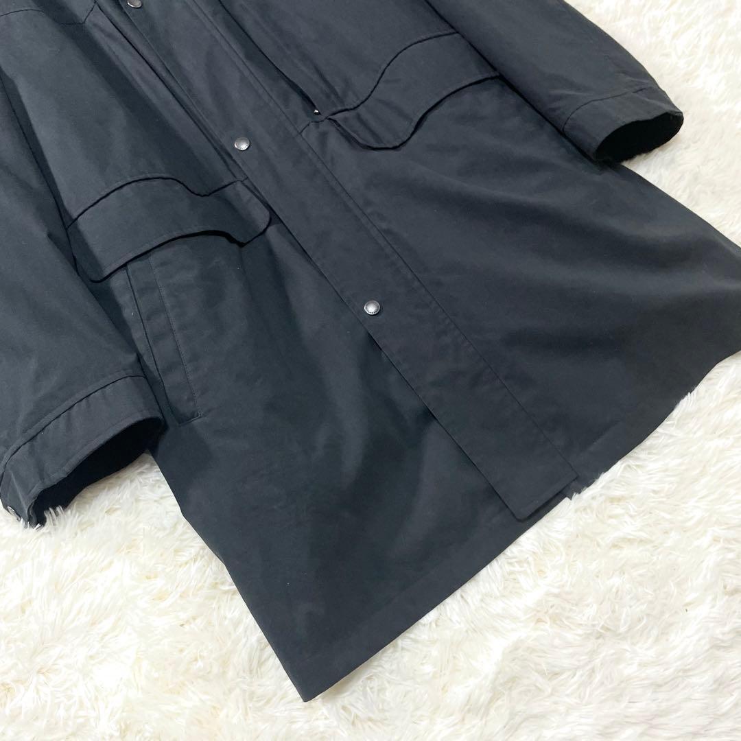 【美品】バーバリーロンドン フーデッドコート XLダウンライナー ノバチェック