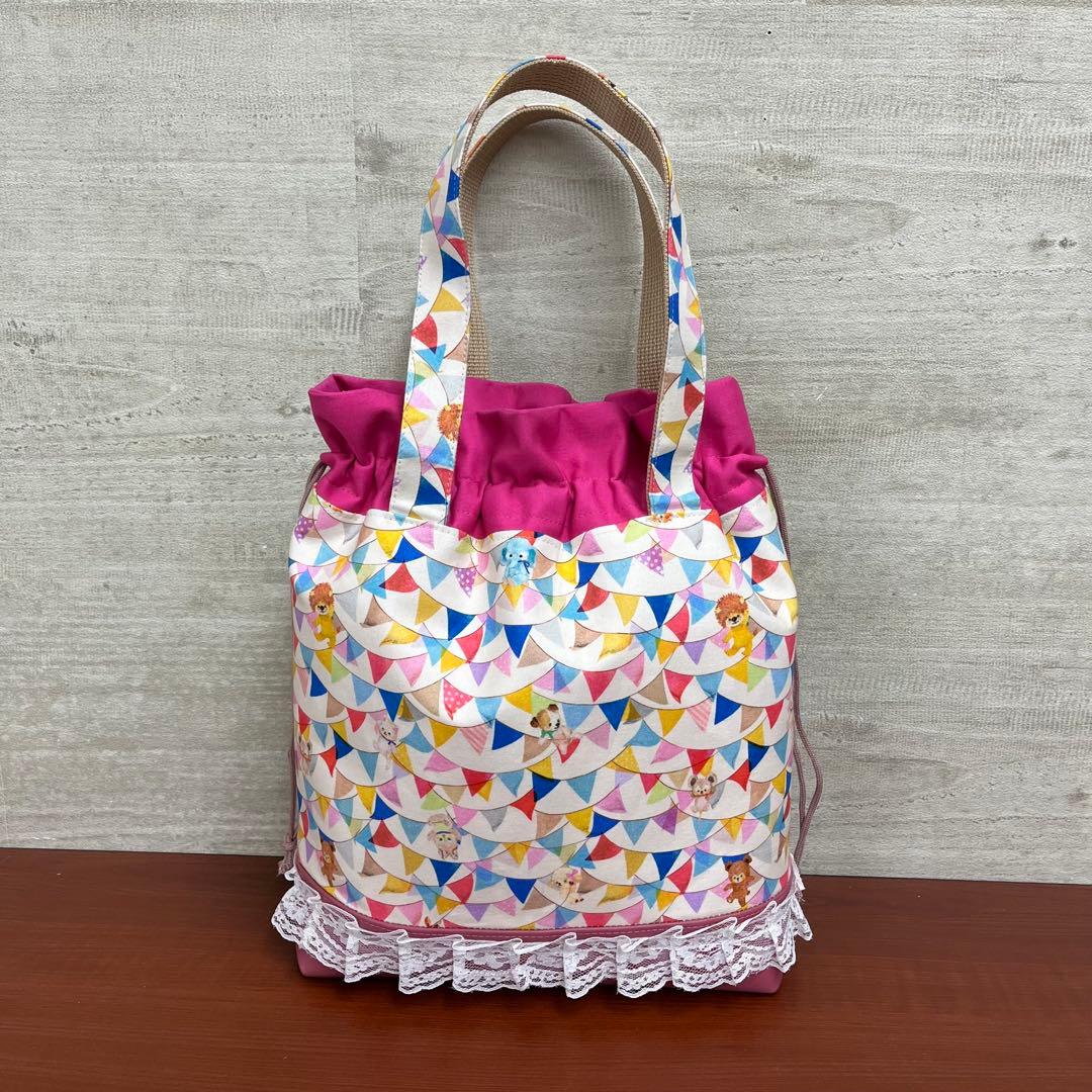 yukiemonハンドメイド　新作セミオーダー別口分　巾着バック3点　⑩