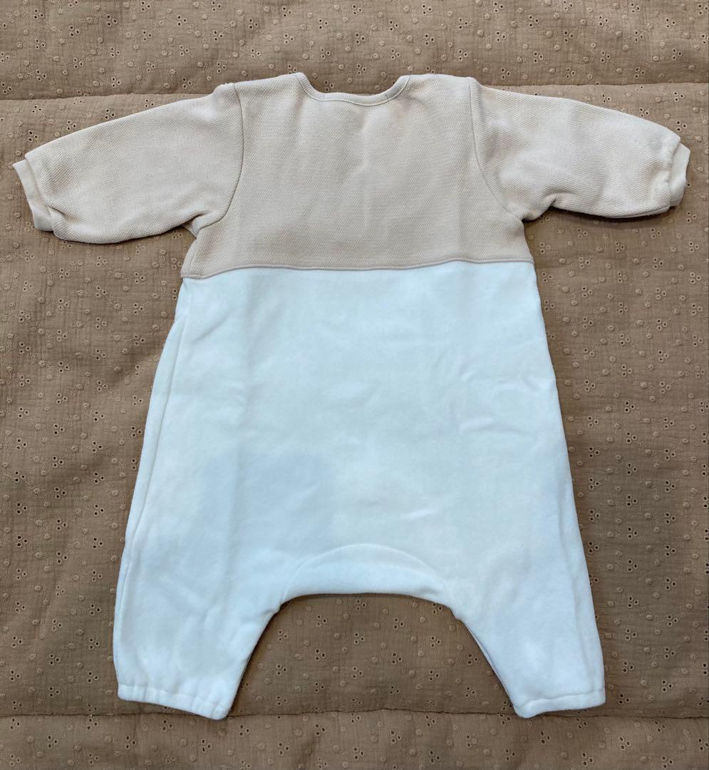 極美品　ファミリア　カバーオール　ロンパース　60㎝　女の子　リバティ柄