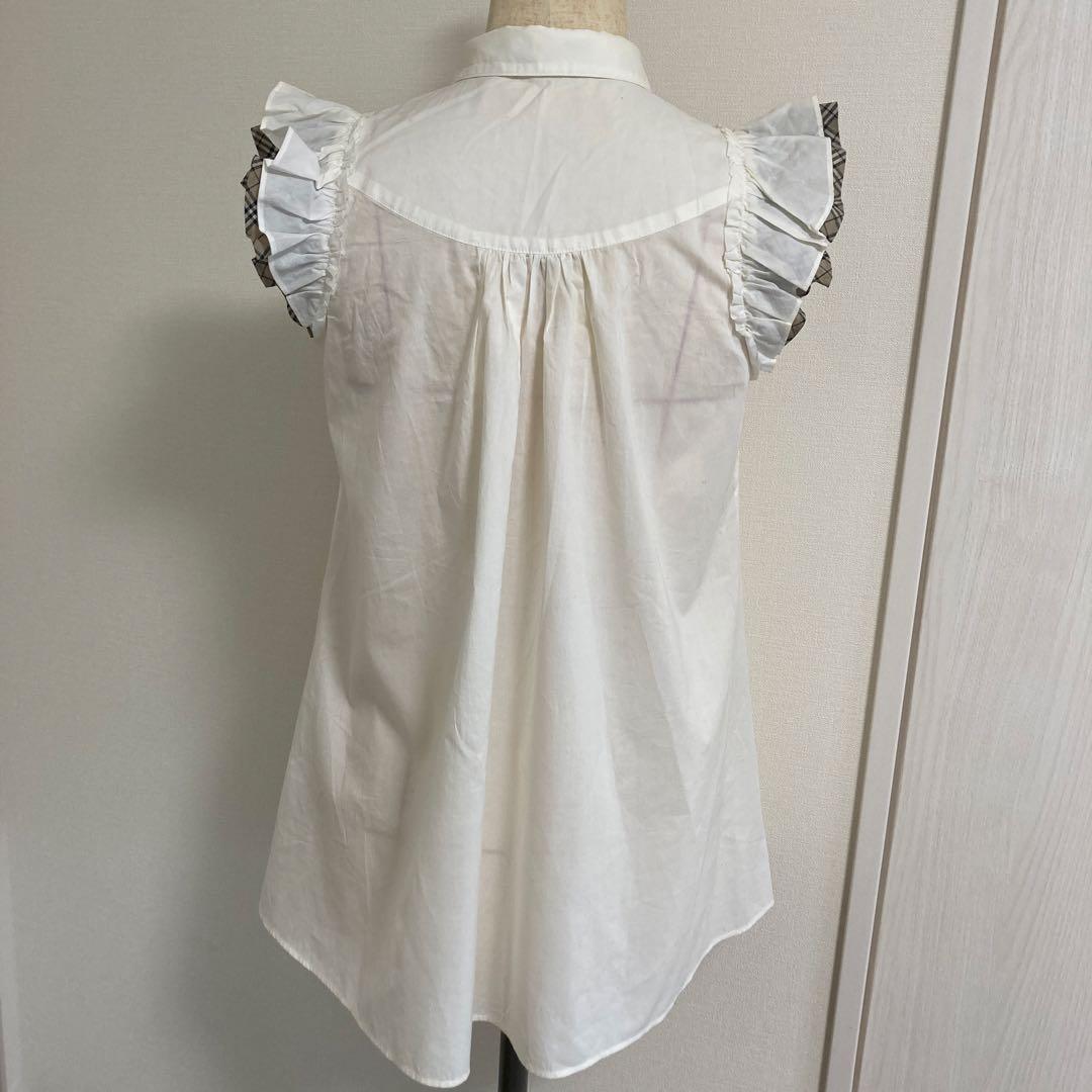 バーバリー ブルーレーベル ノースリーブ カットソー 半袖トップス 36ブラウス