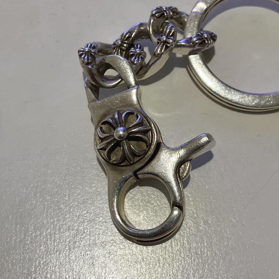 クロスリンク キーチェーン シルバー925 フローラル フレア キーホルダー