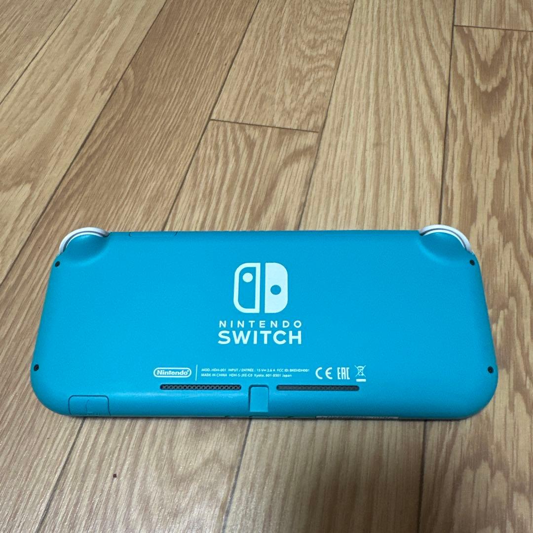 早い者勝ちNintendo SwitchLiteアクアブルー 本体カバー、充電器
