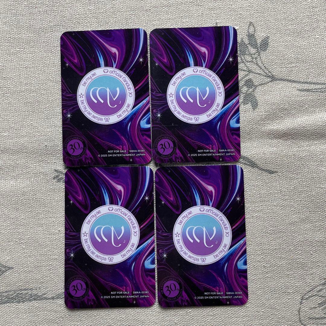 aespa 30th SM Anniversary 当選 抽選 トレカ 4枚