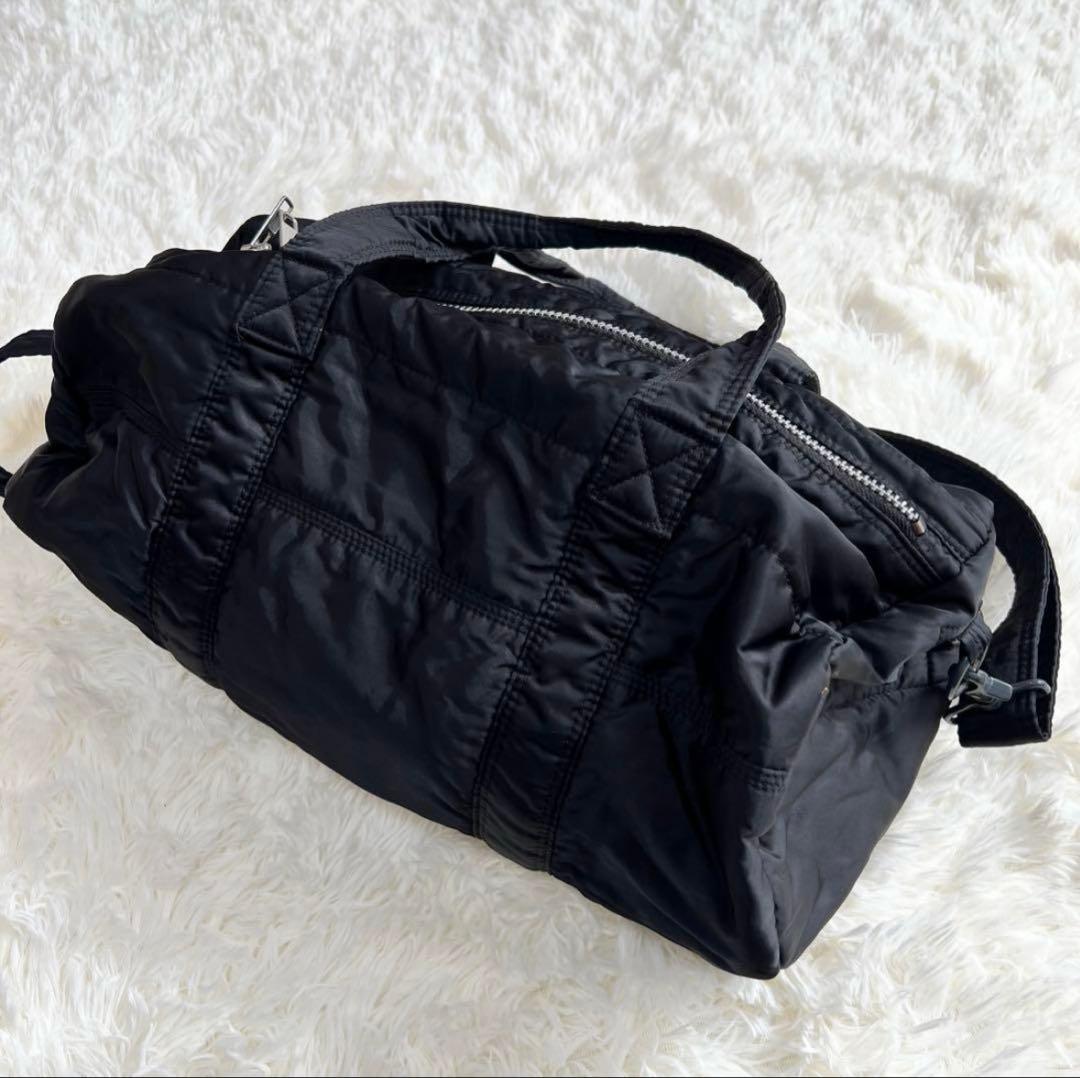 PORTER ブラック ドラムバッグ