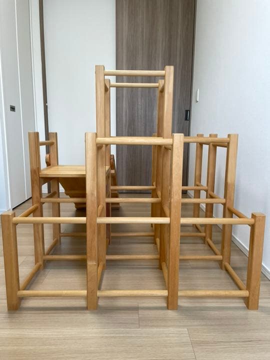 〈手作り木工房mooq〉すべり台付ジャングルジム100