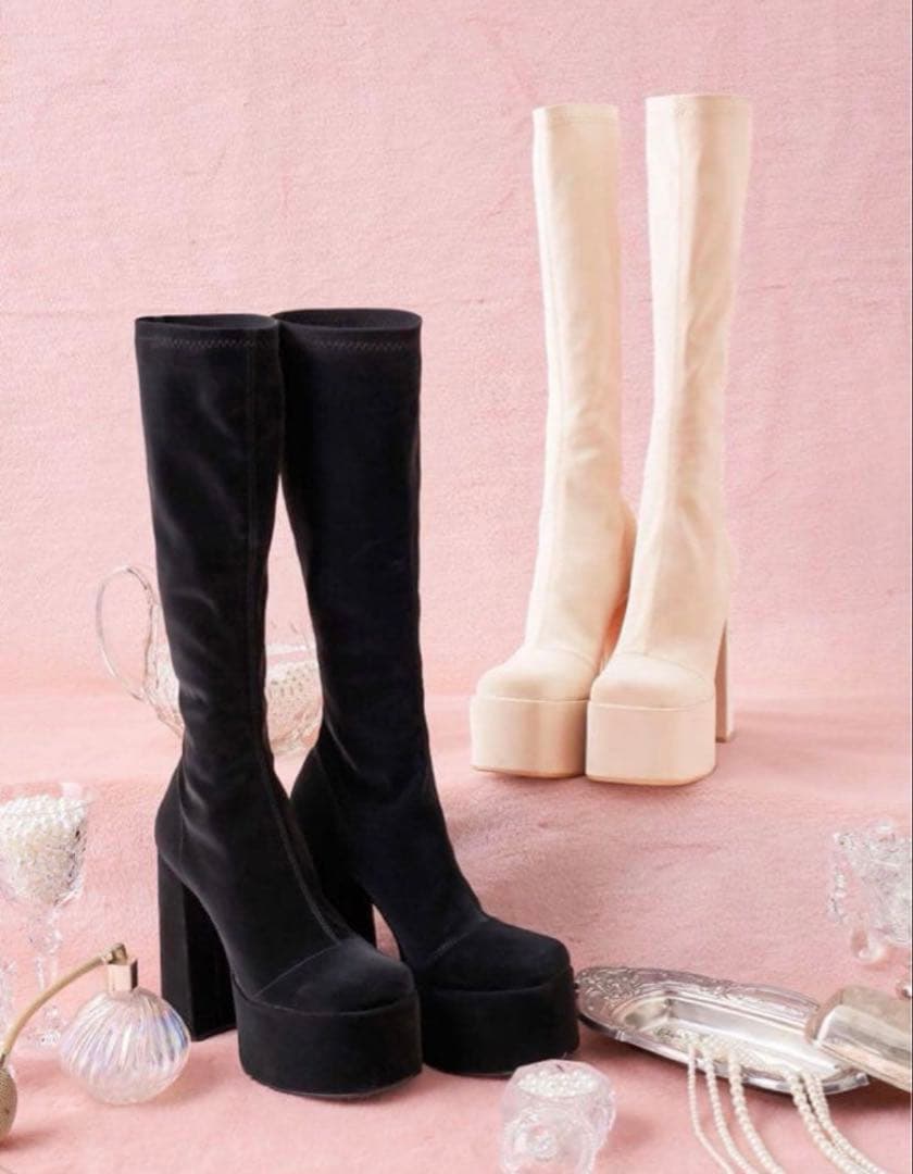 ダーリッチ　Darich ウルトラストレッチレザーロングブーツ