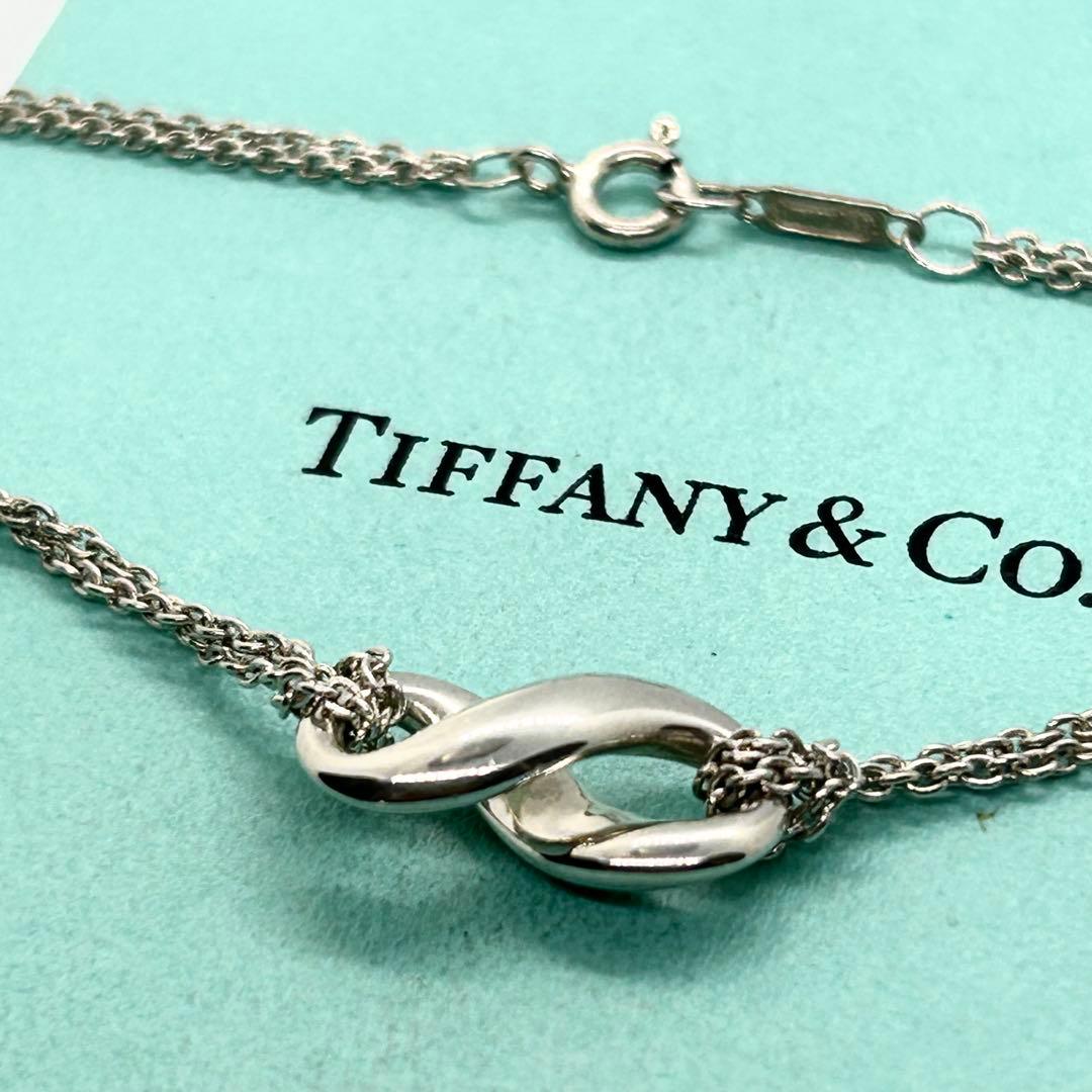ティファニー❤️インフィニティ 無限モチーフ ネックレス シルバー ダブルチェーン