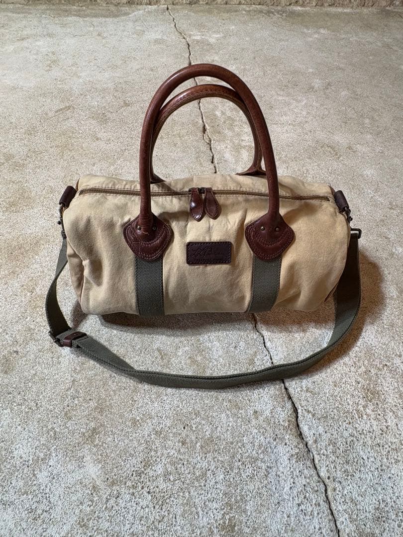 llbean レザーハンドル ボストンバッグ