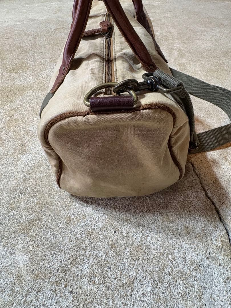 llbean レザーハンドル ボストンバッグ