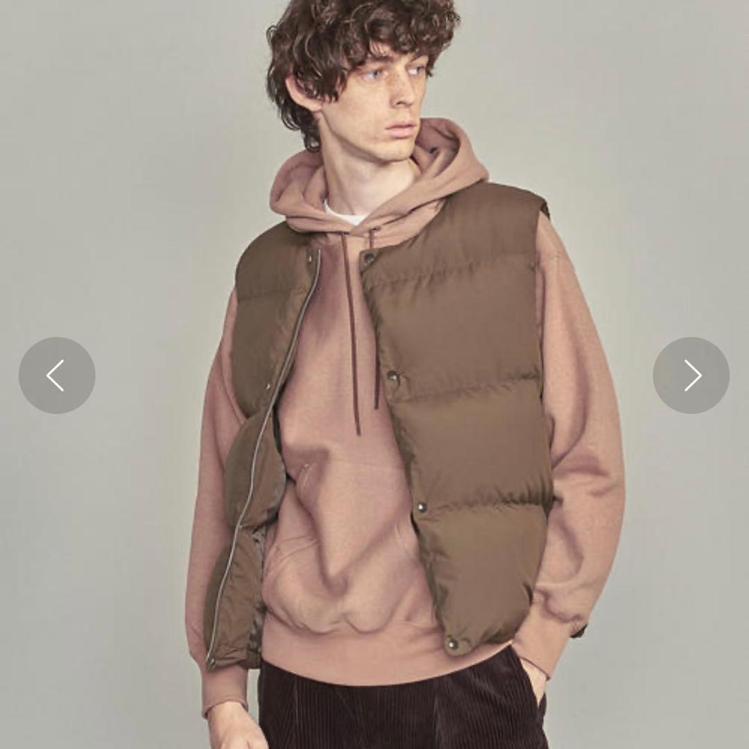 【未使用タグ付き】ユナイテッドアローズ ダウンベスト ノーカラー XLサイズ