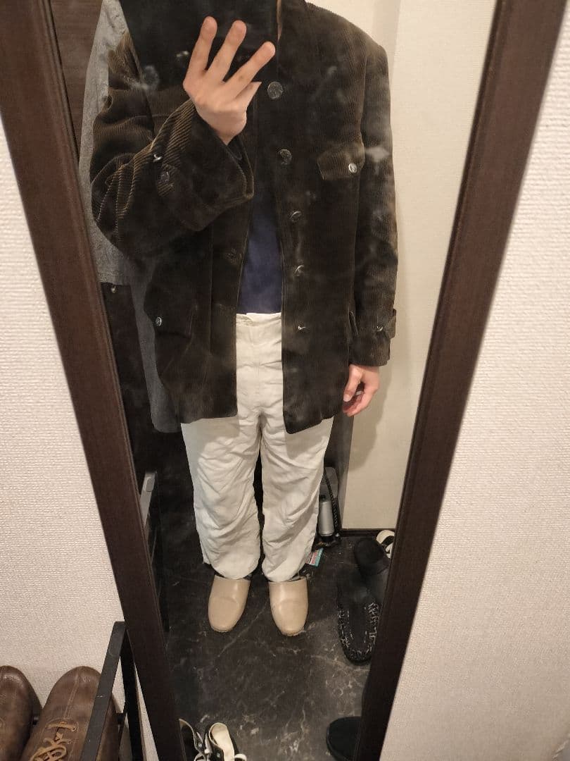 french 30s コーデュロイ　ハンティング　ジャケット