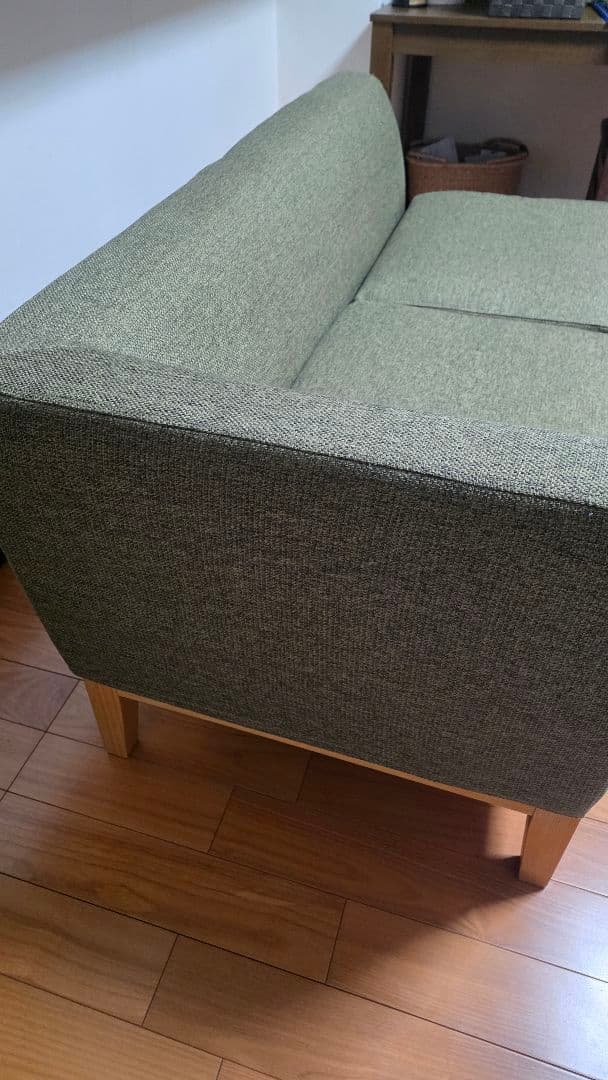 【yuuuumi】ニトリ　二人掛けソファ 緑