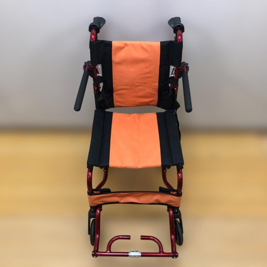 Nice Way 簡易車椅子 折りたたみ 介助ブレーキ 260124-1