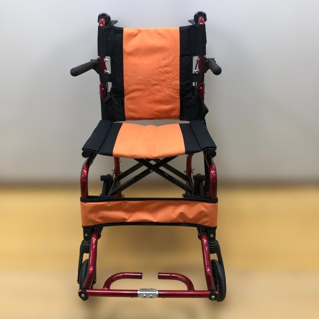 Nice Way 簡易車椅子 折りたたみ 介助ブレーキ 260124-1