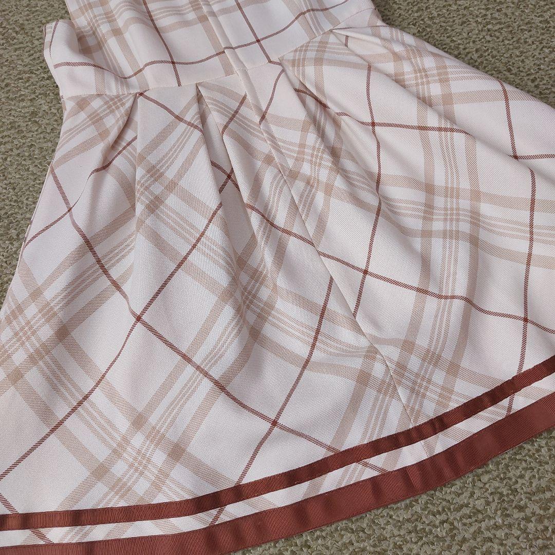 120size ベージュ×チェック 入学 卒園 発表会 セレモニー フォーマル
