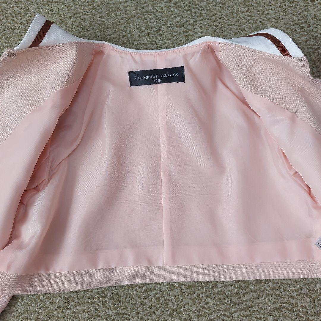 120size ベージュ×チェック 入学 卒園 発表会 セレモニー フォーマル