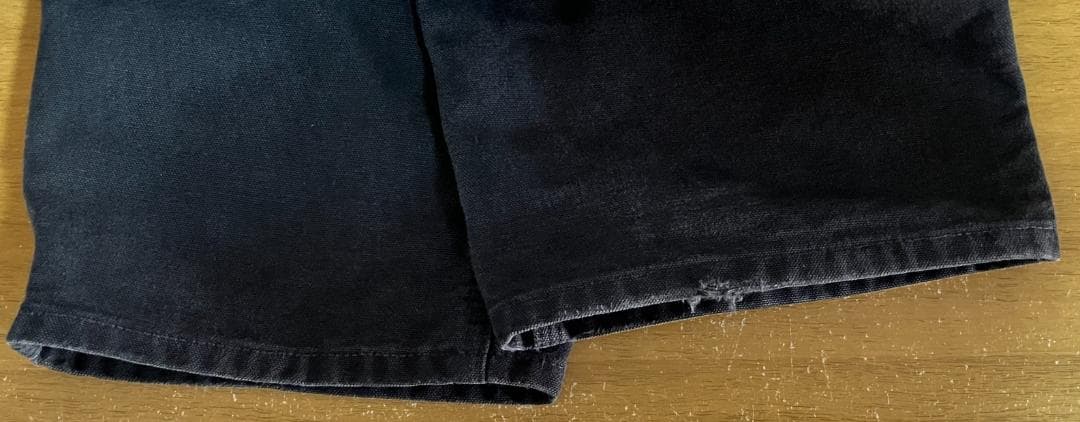 【W32 L30】カーハート ダブルニー ブラック Carhartt 黒