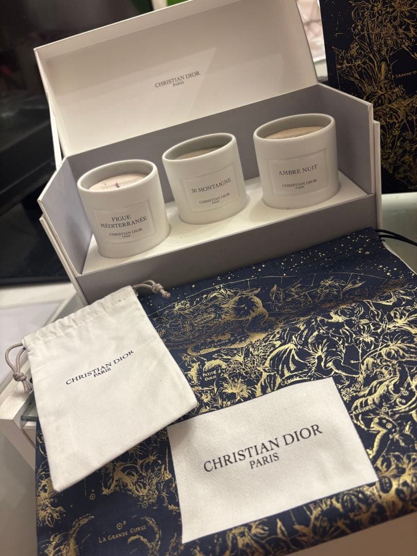 CHRISTIAN DIOR アロマキャンドル3個セット